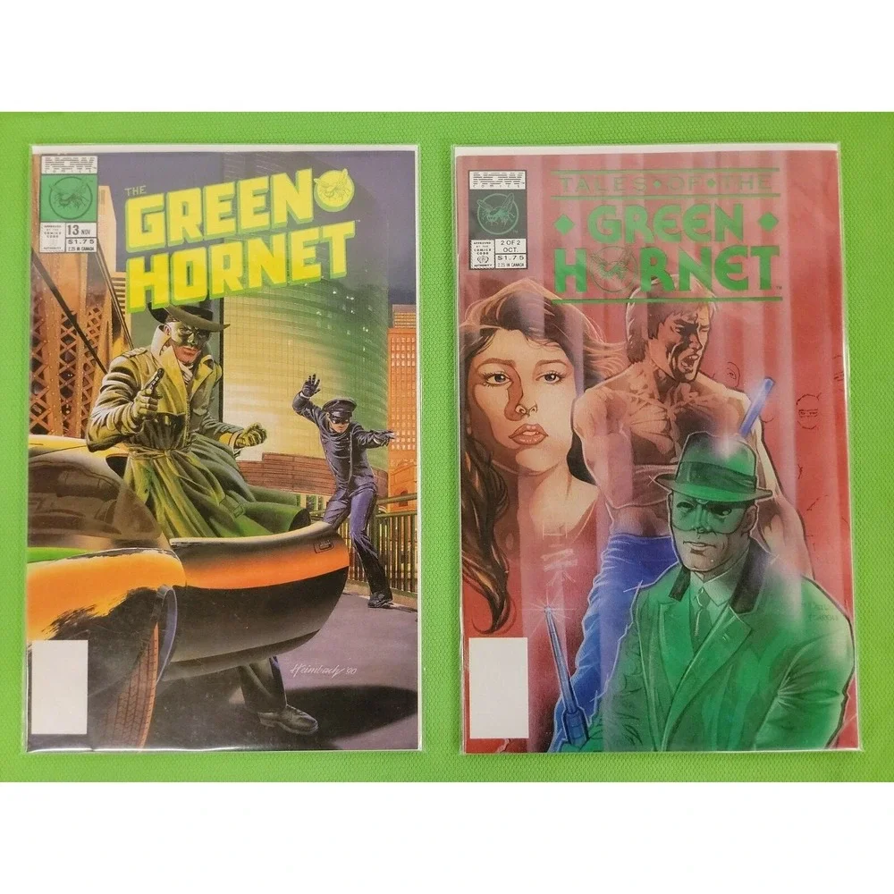 Lot of 2 1990 Green Hornet Now Comics #13 & Tales of Green Hornet #2 Both NM PIC